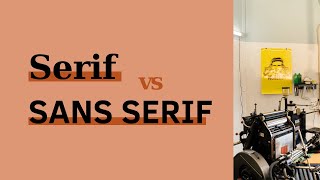 Serif vs Sans Serif  Aplicaciones y diferencias [upl. by Settera842]