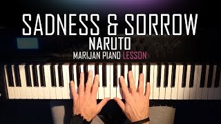 How To Play Naruto  Sadness amp Sorrow  Piano Tutorial Lesson  Sheets [upl. by Proulx]