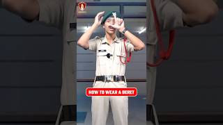 Grooming Session How to Wear Beret grwm nda beret army armyuniform khadi [upl. by Chalmers]