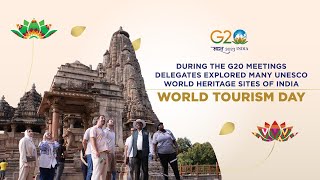 G20 Delegates exploring UNESCO World Heritage Sites in India  World Tourism Day [upl. by Coughlin756]