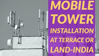 Mobile tower installation procedure india Airtel Jio Vodafone idea [upl. by Garbers459]