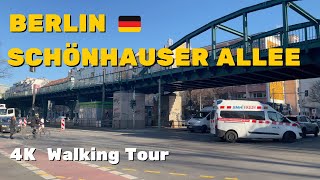 4K Berlin 🇩🇪 Schönhauser Allee Prenzlauer Berg  Walking Tour [upl. by Noxid]