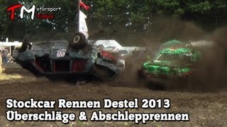 Stockcar Destel 2013  Überschläge und Abschlepprennen HD [upl. by Gnohp]