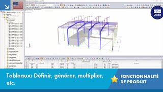 EN Dlubal RFEM 5 amp RSTAB 8  Tableaux Définir générer multiplier etc [upl. by Ahsila871]