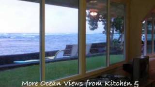 Kapoho Oceanfront Home for Rent on the Big Island of Hawaii [upl. by Ihsir]