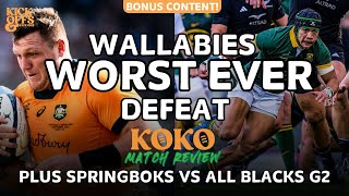 Wallabies WORST defeat ever Springboks beat All Blacks again [upl. by Darnok]