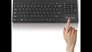 Unboxing  Review  Blackweb Wireless Touch Keyboard [upl. by Acirfa]