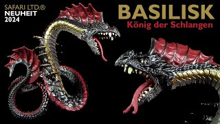 Safari Ltd ® Basilisk  König der Schlangen  Neu 2024 New  Mythical Realms  Review [upl. by Ahsimet515]