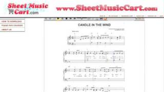 Elton John  Candle in the Wind Sheet Music [upl. by Gorden491]