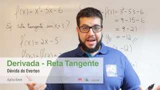 Pergunta sobre Reta Tangente Derivada do Everton  matematicavcsk685nc [upl. by Mosa695]