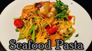 Seafood Pasta  Easy Recipe [upl. by Valli]