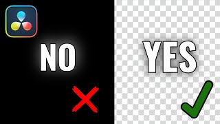 How to Export Transparent Backgrounds in DaVinci Resolve [upl. by Suidaht565]