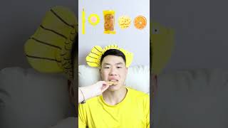 🧀🧇🥟🎧ASMR Yellowthemed Mukbang  Perfect for Sleepimmersive asmr asmrsounds funny [upl. by Yesak]