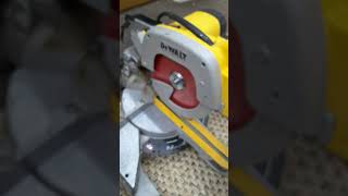 DeWalt DW707LX 115v Sliding Mitre Saw Review [upl. by Isiah]