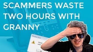 Tech Support Scammers Waste Almost 2 Hours With Granny [upl. by Sherlocke]