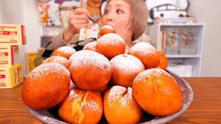 【大食い】【⚠閲覧注意】バターを揚げすぎた女の末路。【モッパン】【MUKBANG】 [upl. by Llekim]