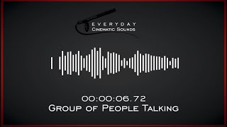 Group of People Talking  HQ Sound Effect [upl. by Annetta]