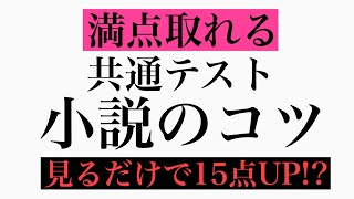 【共通テスト国語】満点とれる小説のコツ、解き方 [upl. by Ayaladnot]