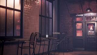 Lonely Coffee Shop ASMR Ambience Relaxing Soundscape │ Indoor Rain │ Restaurant Noise [upl. by Aglo414]