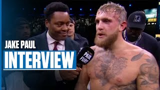 Jake Paul is Disappointed in Loss to Tommy Fury Wants to Run it Back  POSTFIGHT INTERVIEW [upl. by Berga]