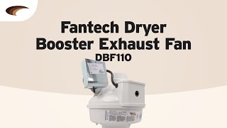 DBF110 Dryer Booster Exhaust Fan [upl. by Maice]