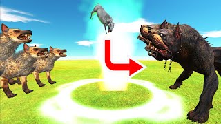 Escape From Hyaenodon Team Then Evolve To A Higher Level  Animal Revolt Battle Simulator ARBS [upl. by Dempsey573]