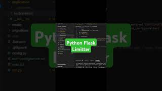 Python Flask Limitter python coding backenddeveloper flask [upl. by Maibach]