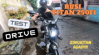 RUSI TITAN 250 fi  TEST DRIVE  Lakas maka big bike vibes [upl. by Sidnala]