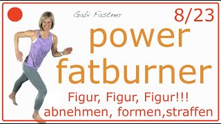 823🍡45 min Power Fatburner  ca 500 Kcal verbrennen 4000 Schritte  ohne Geräte im Stehen [upl. by Drofhsa]