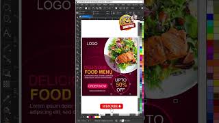 Poster Design Tips 💡 in CorelDraw Tutorials coreldrawtutorial graphicdesign posterdesign [upl. by Nivlam]