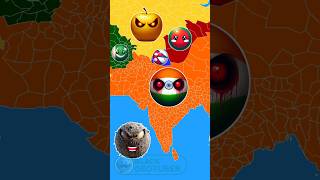 Pakistan amp India Friendship Vs Garbage Monster Part 11 countryballs shortsvideo countries [upl. by Herodias]