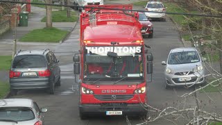 Thorntons Recycling Dennis eCollect Collecting Green Bins [upl. by Allyson]