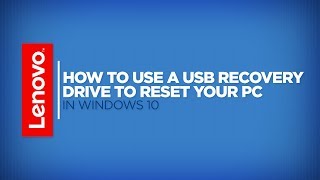 How To  Use a USB Recovery Drive to Reset Your PC in Windows 10 [upl. by Simpson]