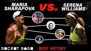 The Serena vs Sharapova beef involves boyfriend rumors odd book quotes and a very lopsided rivalry [upl. by Anayia51]