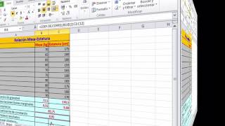 Excel aplicado a Estadística Bidimensional de 1º BS I [upl. by Atinihc]