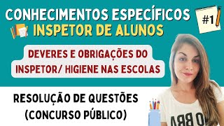 INSPETOR DE ALUNOS  Conhecimentos específicos  Aula 1 [upl. by Eiramlatsyrk]