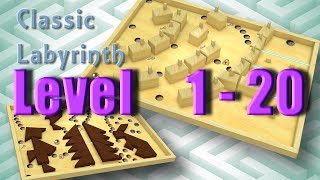 Classic Labyrinth 3d Maze Level 1  20 Классический лабиринт 3d [upl. by Ykcir420]