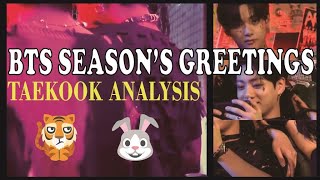 Taekook Analysis  Taehyung amp Jungkook whipped for each other in BTS 2022 seasons greetings [upl. by Niccolo287]