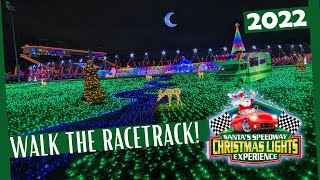 Santa’s Speedway Chrismtas Lights 2022  Up Close Experience  Full Tour [upl. by Debby]