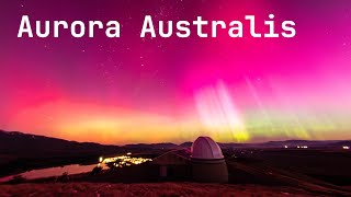 Aurora Australis at Lake Tekapo [upl. by Vallo]