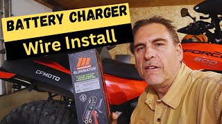 Installing wiring to battery on Cforce 600 ATV for quick charging [upl. by Polk756]