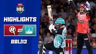 Melbourne Renegades v Brisbane Heat  BBL13 [upl. by Kirch]