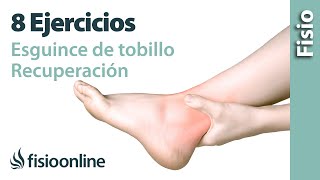 8 ejercicios para RECUPERARTE de un ESGUINCE de TOBILLO [upl. by Lawler565]