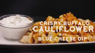 Delicious Bytes Buffalo Cauliflower amp Blue Cheese Dip [upl. by Ecinnaj144]