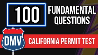 California DMV Permit Practice Test 2024 Real Written Exam 100 Fundamental Questions [upl. by Ybbor81]