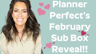 Planner Perfects February Subscription Box Reveal february art planning journaling scripting [upl. by Buxton]