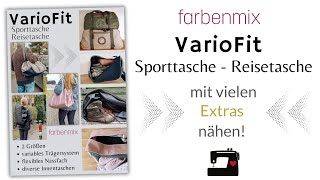 DIY Sport und Reisetasche nähen  VarioFit Tasche  SchrittfürSchritt Anleitung [upl. by Denton]