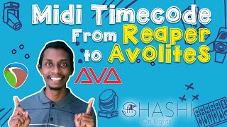 How to send MIDI timecode from Reaper to Avolites [upl. by Dnartreb]