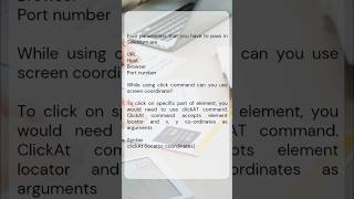 Four parameters u have to pass in selenium  using click command can u use screen coordinator QIT [upl. by Nuhsyar]