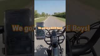 ATVs vs ebike Lets go ebike bicycle atv country [upl. by Isyak]